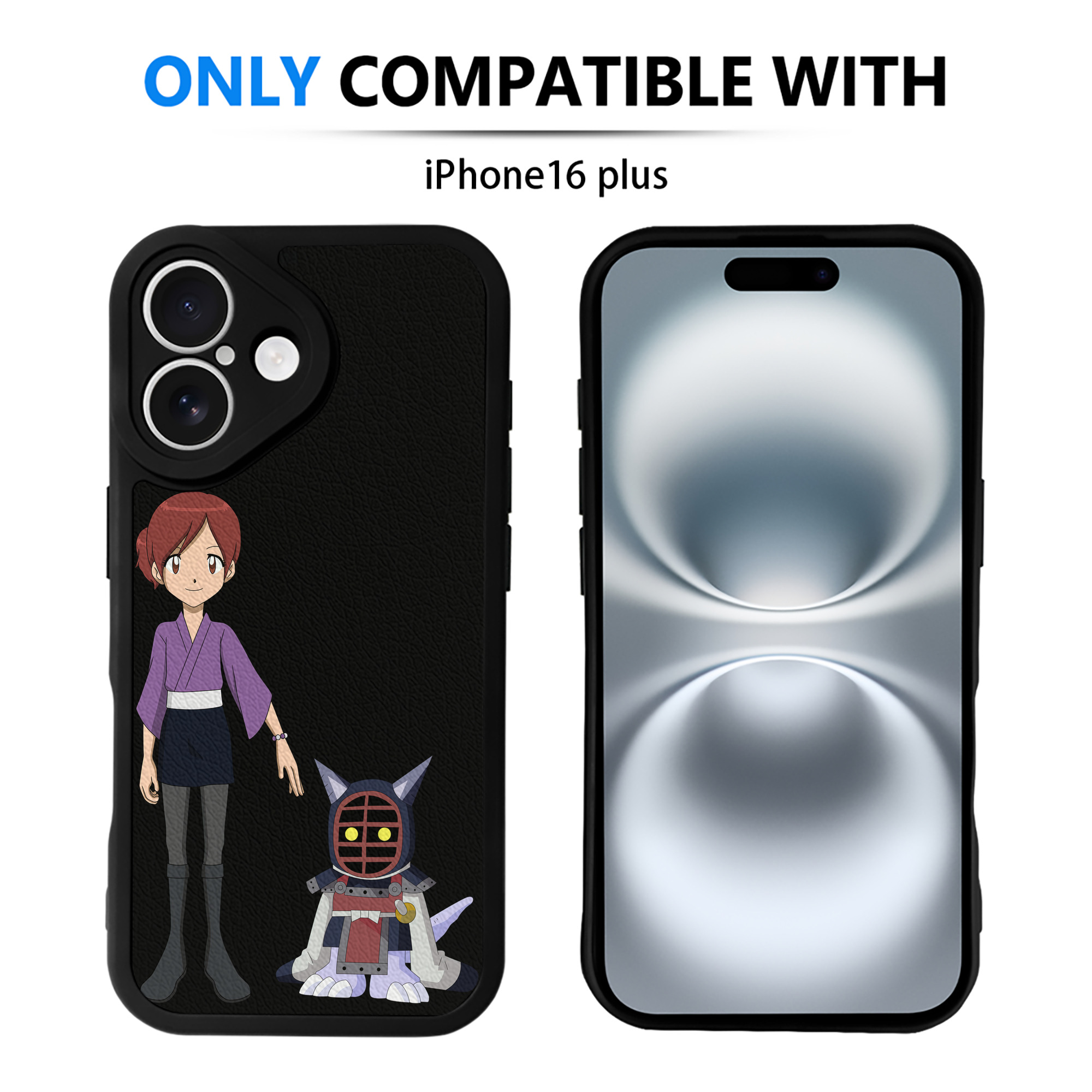 （画像用） Digimon デジタルモンスター/デジモン 【iPhone 16シリーズ対応】シリコンスマホケース（レザー調） 材質：シリコン